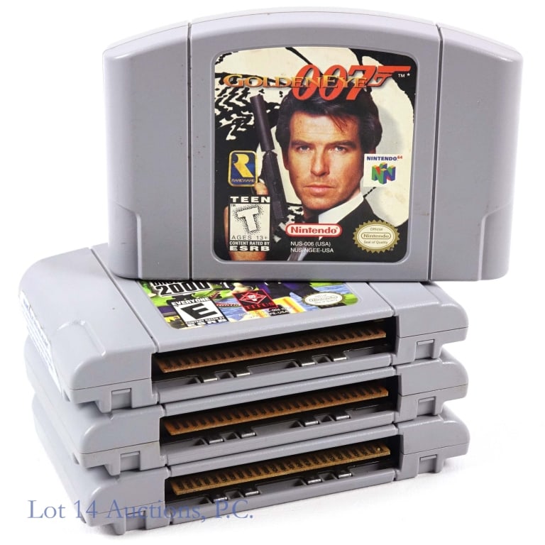 N64 Games Clay Fighter, Goldeneye 007 (4, Loose) (1 of 3)