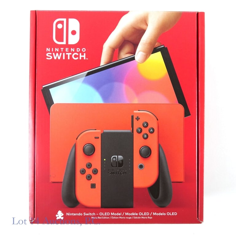 Nintendo Switch OLED Mario Red Edition New In Box: Nintendo Switch OLED Mario Red Edition includes red console, dock and Joy-Cons. New in original packaging with all the accessories. Serial #******2022.