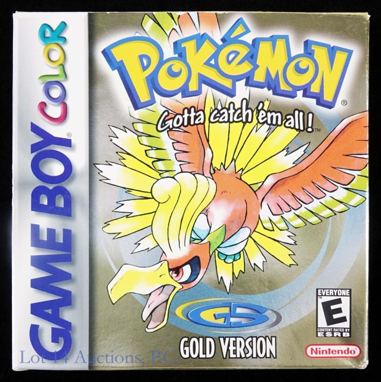 Game Boy Color Pokemon Gold Version Game CIB (1 of 5)