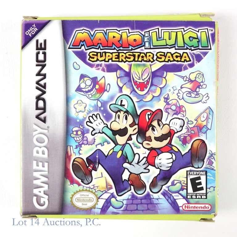 Game Boy Advance Mario & Luigi Superstar Saga CIB: Game Boy Advance Mario and Luigi Superstar Saga game. Complete in box. See photos for condition and details.