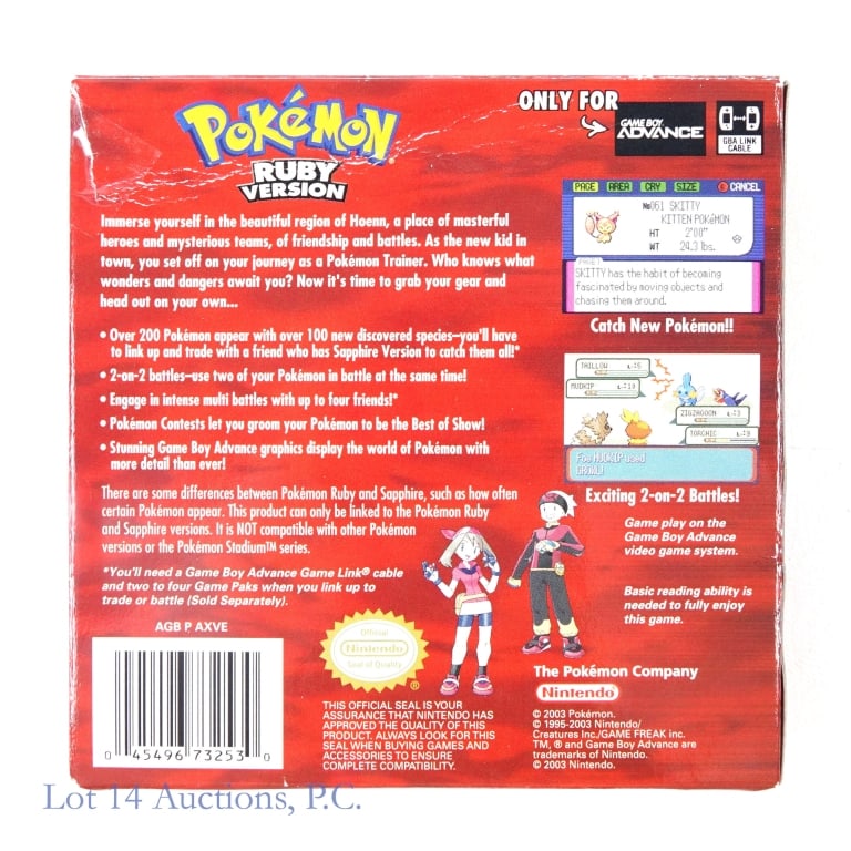 Game Boy Advance Pokemon Ruby Version CIB - 2