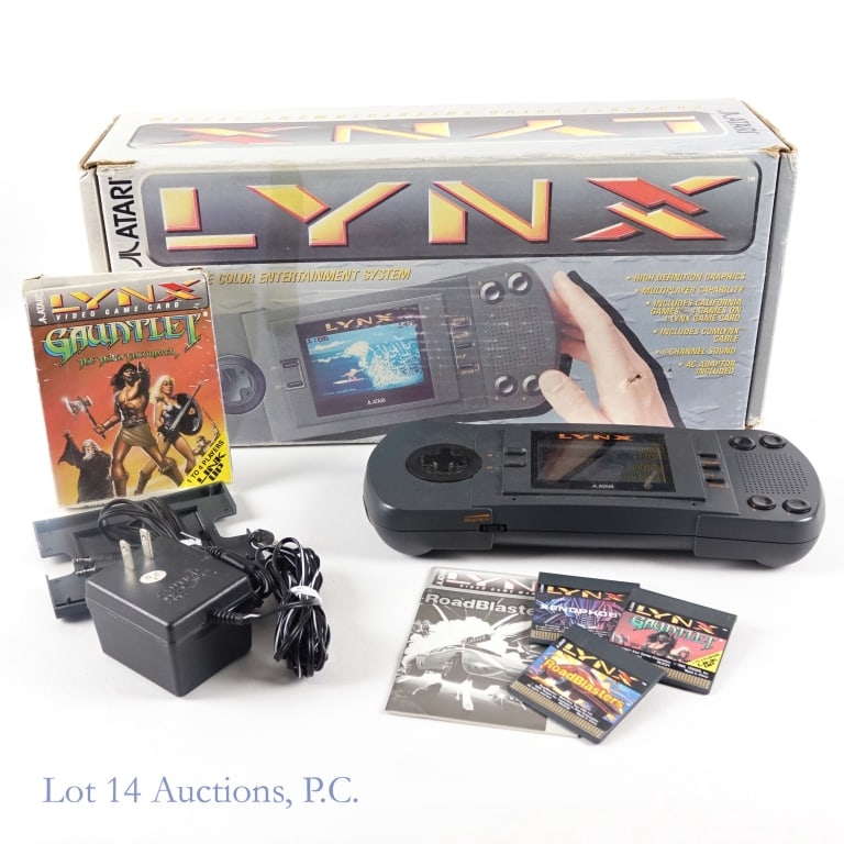 Atari Lynx Console CIB With Games (4) T+W (1 of 7)