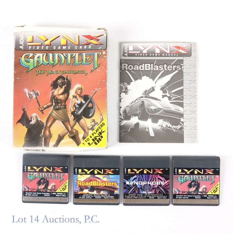 Atari Lynx Console CIB With Games (4) T+W - 5