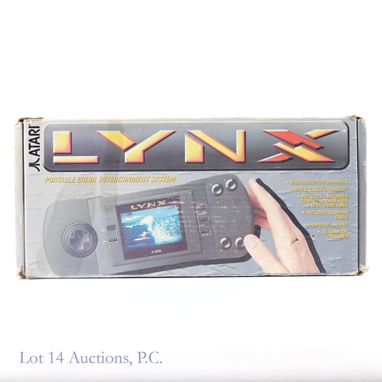 Atari Lynx Console CIB With Games (4) T+W - 6