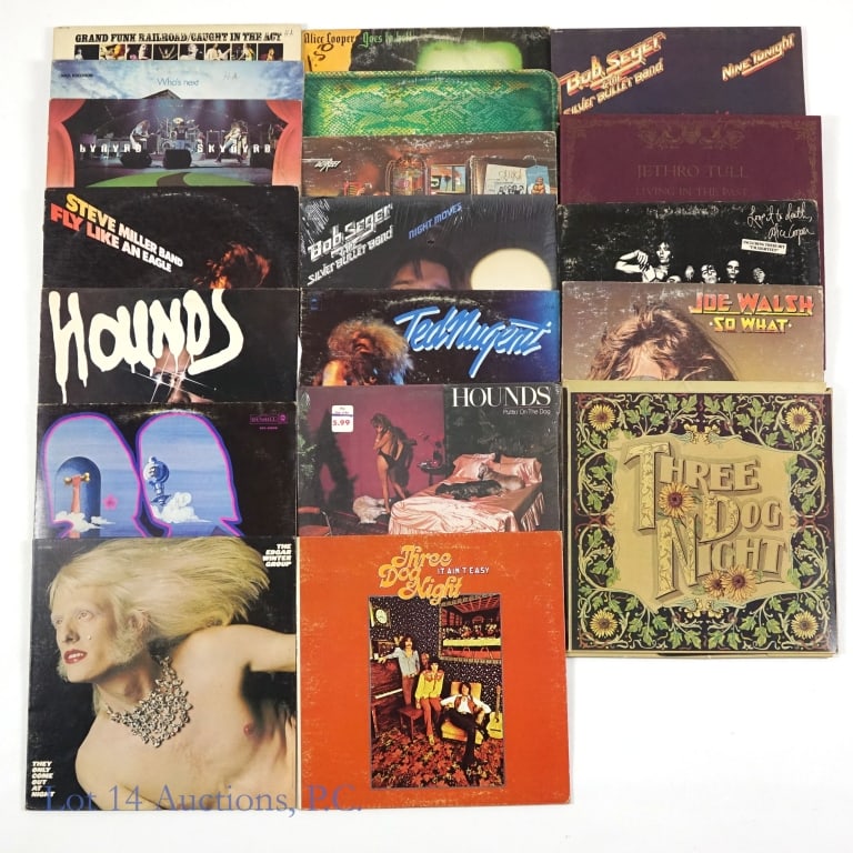 Vinyl Records Seger, Miller, Cooper, More (18) (1 of 4)