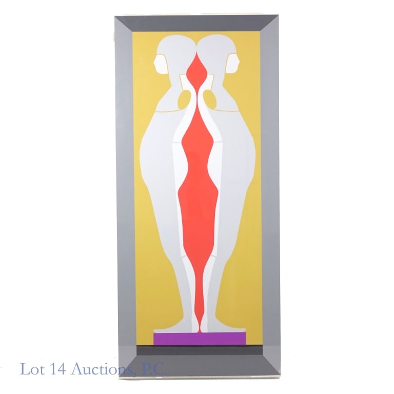 1973 Ernest Trova Falling Man Print, (5 Feet Tall) (1 of 4)