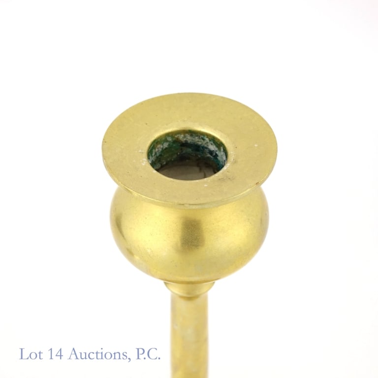Robert Jarvie Style Brass Candlesticks - 2