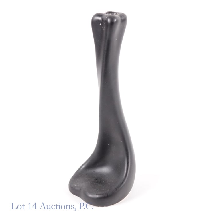Elsa Peretti for Tiffany & Co "Bone" Candle Stick: Elsa Peretti for Tiffany & Co black Candle Holder. Made in Italy. 9.5" tall. Signed on the bottom. No chips, cracks or repairs.