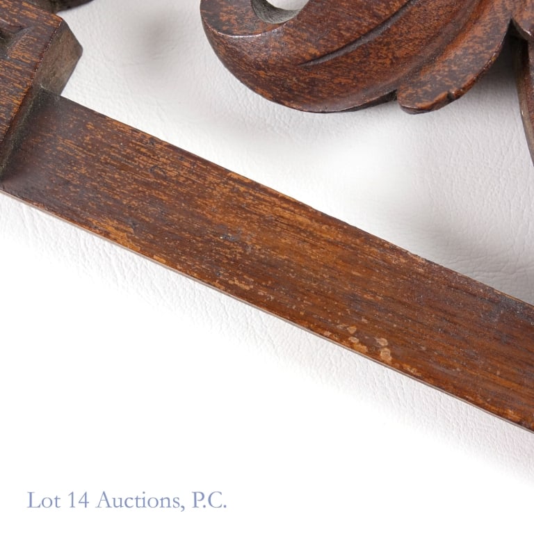 Carved Walnut Victorian Figural Cornice - 4