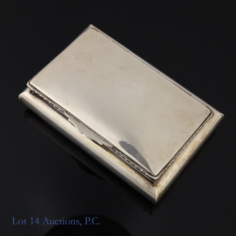 Camusso Peruvian Sterling Silver Cigarette Box - 2