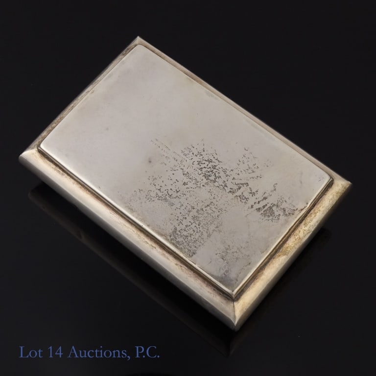 Camusso Peruvian Sterling Silver Cigarette Box - 3