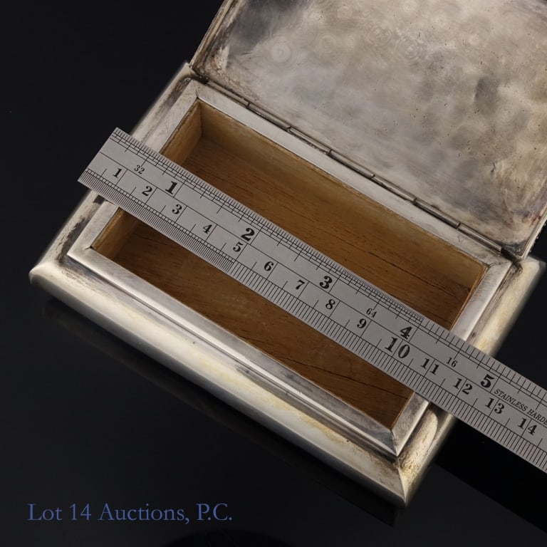 Camusso Peruvian Sterling Silver Cigarette Box - 4