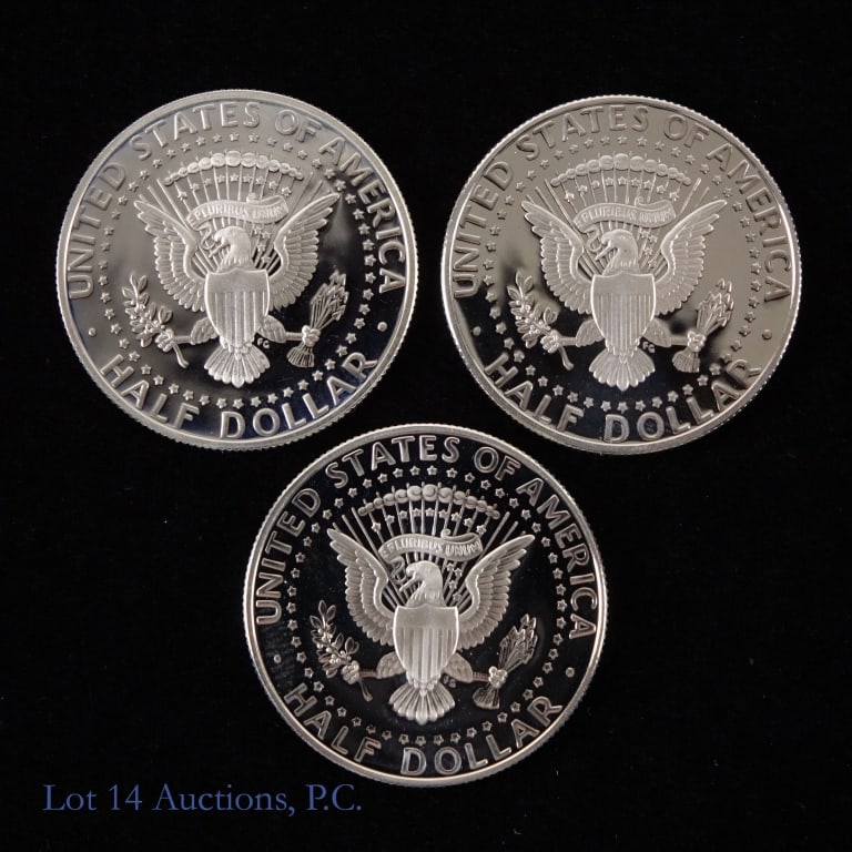 US 90%- Silver Proof Kennedy 50c, 3 - 2