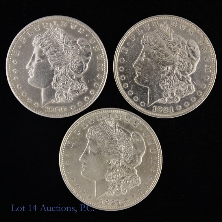 US 90%-Silver Morgan Dollars (ASW +2 Ozt), 3 (1 of 2)