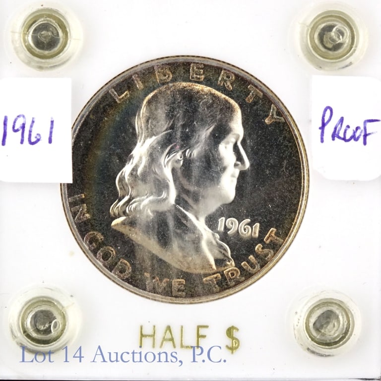 US Silver Franklin Half Dollars - Better Dates, 4 - 2