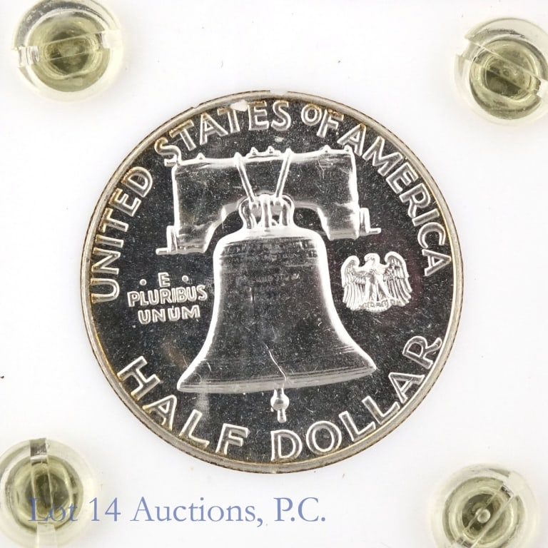 US Silver Franklin Half Dollars - Better Dates, 4 - 3