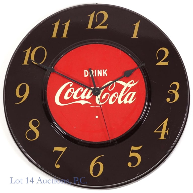 1950s Drink Coca-Cola Advertising Wall Clock (1 of 4)