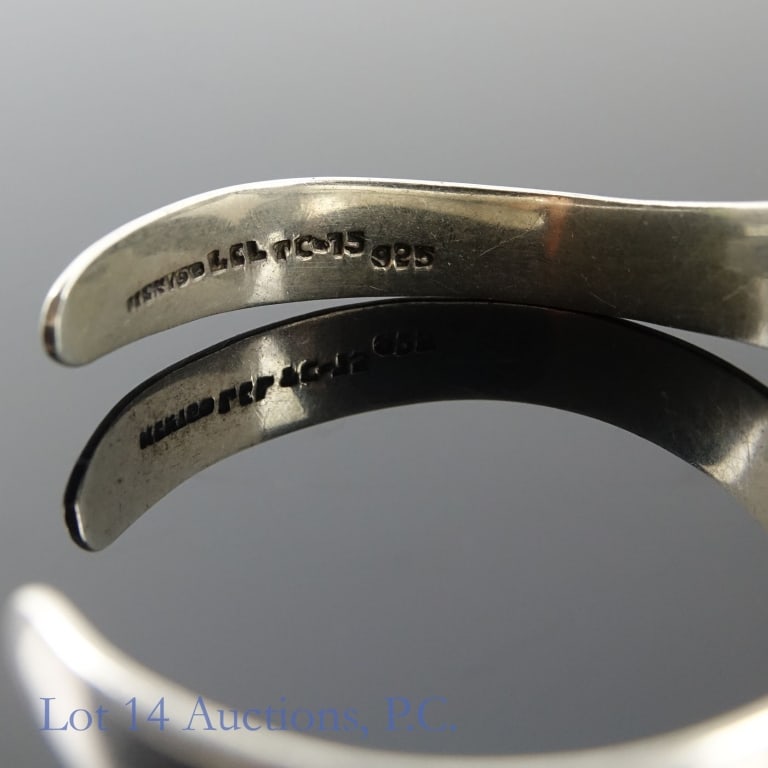 Three Sterling Silver Bracelets - 12