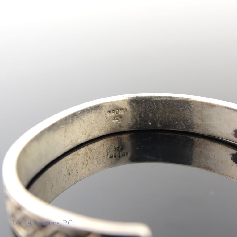 Three Sterling Silver Bracelets - 6