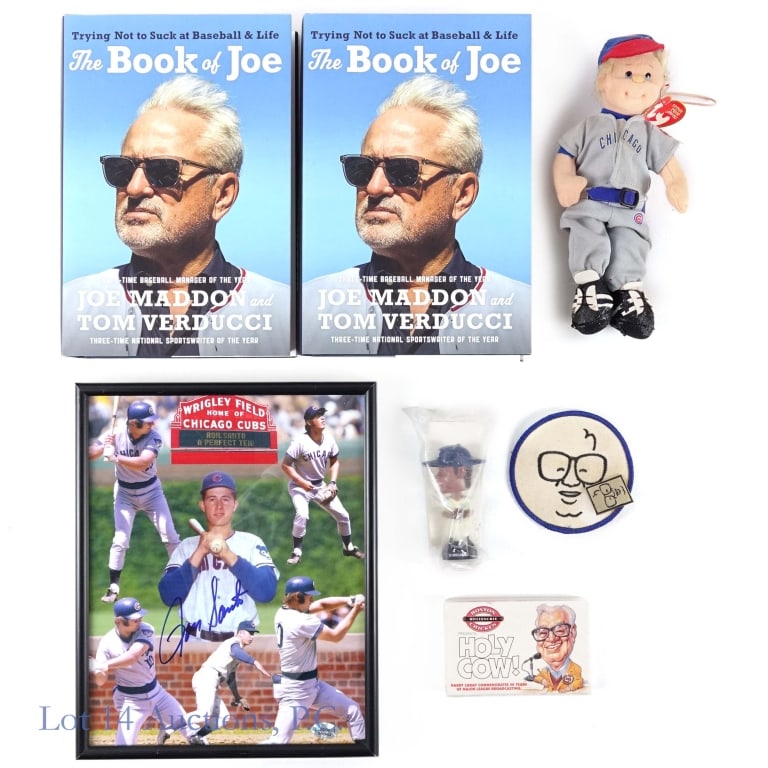 Assorted Cubs Memorabilia - Some Signed - 2