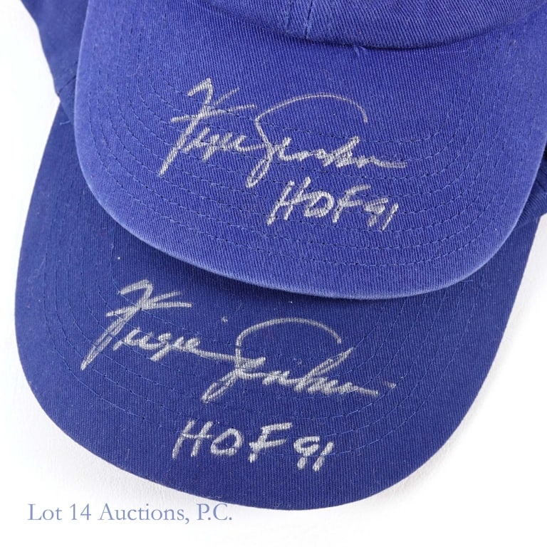 Cubs Signed Baseball Caps (6) - 3