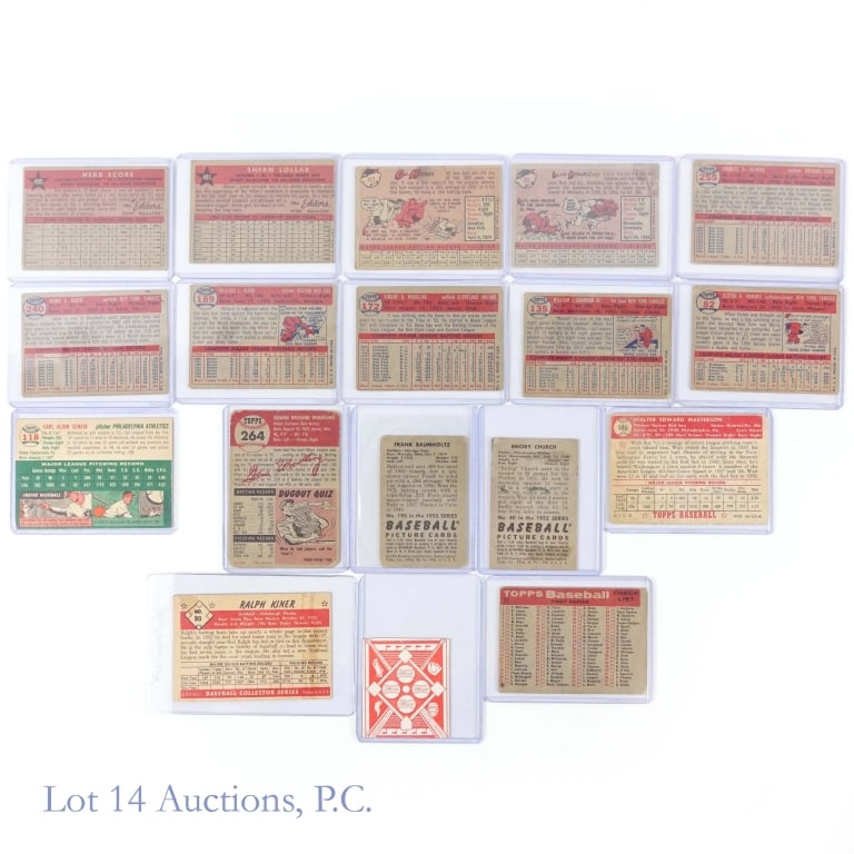 1950s Baseball Cards (18) - 2