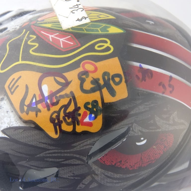 Chicago Blackhawks Signed Mini Helmets (3) - 2