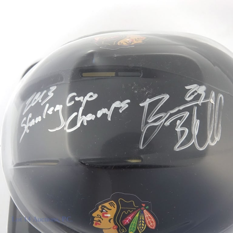 Chicago Blackhawks Signed Mini Helmets (5) - 5