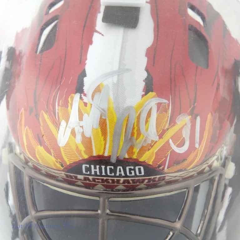 Chicago Blackhawks Signed Mini Helmets (5) - 7