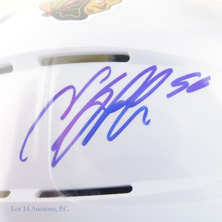 Chicago Blackhawks Signed Mini Helmets (8) - 6