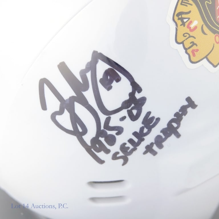 Chicago Blackhawks Signed Mini Helmets (8) - 8