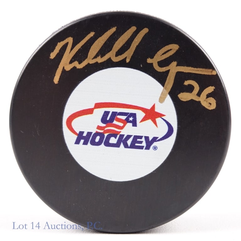 Kendall Coyne Signed Puck & Cap "AS IS" - 5