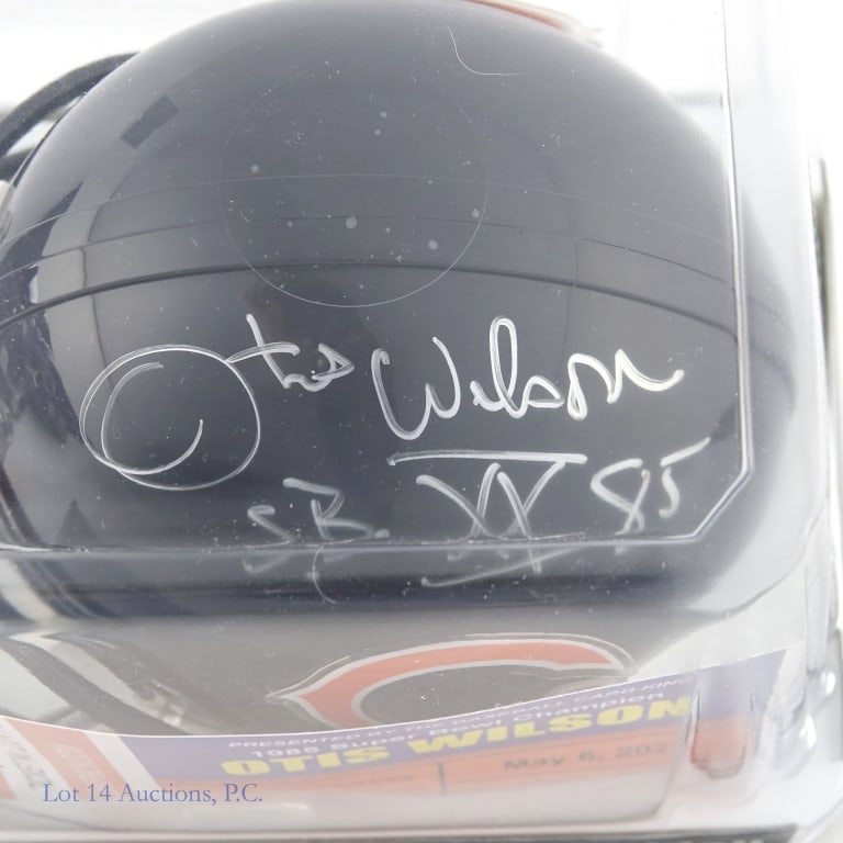 Chicago Bears Signed Mini Helmets (3) ** - 2