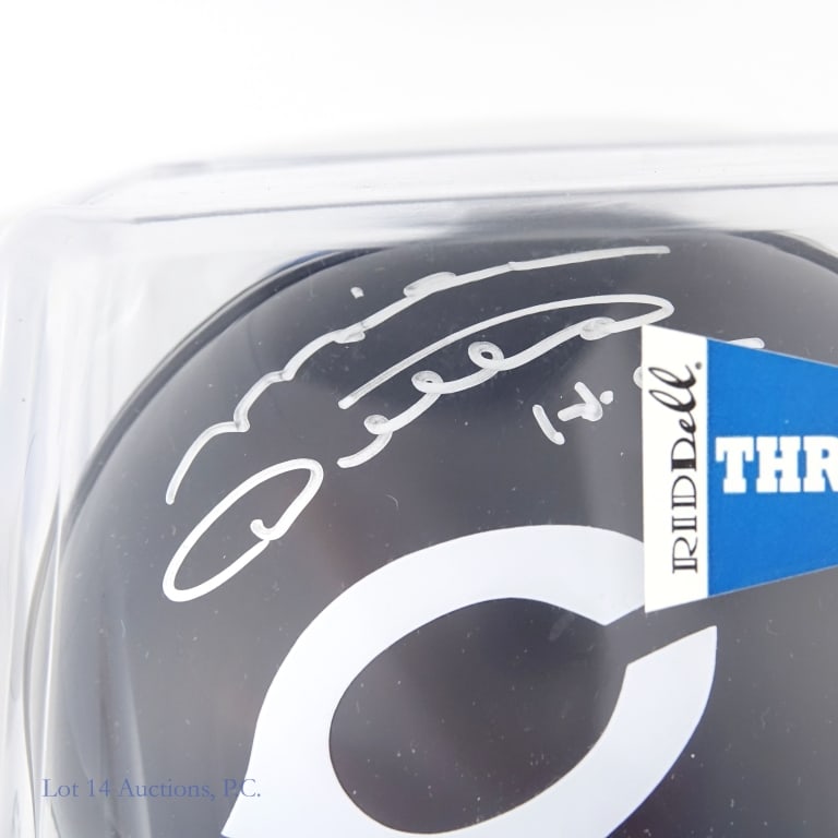 Chicago Bears Signed Mini Helmets (3) ** - 3