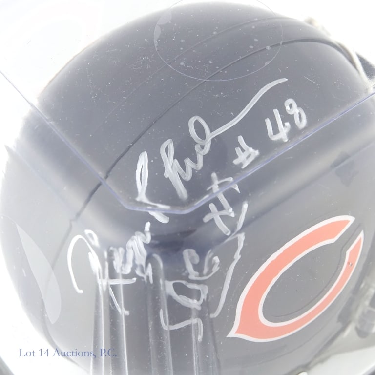 Chicago Bears Signed Mini Helmets (3) ** - 4