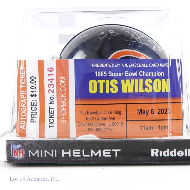 Chicago Bears Signed Mini Helmets (3) ** - 6