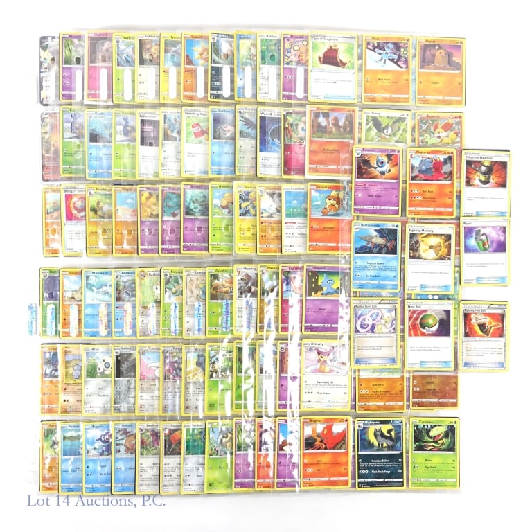Asst. Pokemon Cards, Holos, Rares etc. (+400): Asst. Pokemon Cards, Holos, Rares & More (+400). Binder of over 250 Pokemon cards including full art, VMax, Holos and more. Overall items appear as above average for circulated cards. See photos for m