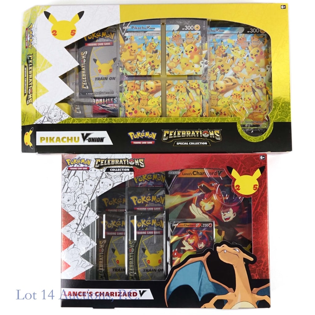 Pokemon Celebrations Charizard, Pikachu Boxes (2) - 2