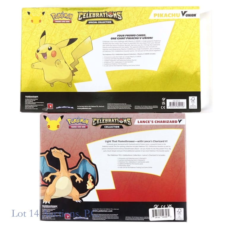 Pokemon Celebrations Charizard, Pikachu Boxes (2) - 3