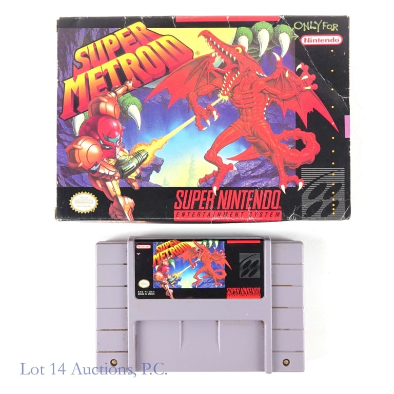 Super Nintendo Super Metroid Game w/ Box (1 of 6)