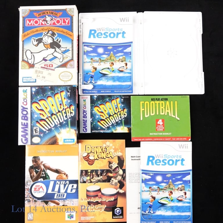 Empty Nintendo Game Boxes & Manuals - 6
