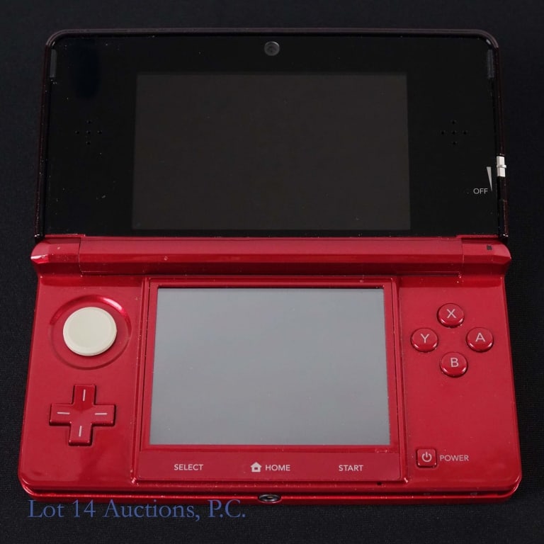 Nintendo 3DS Flame Red Console T+W - 5