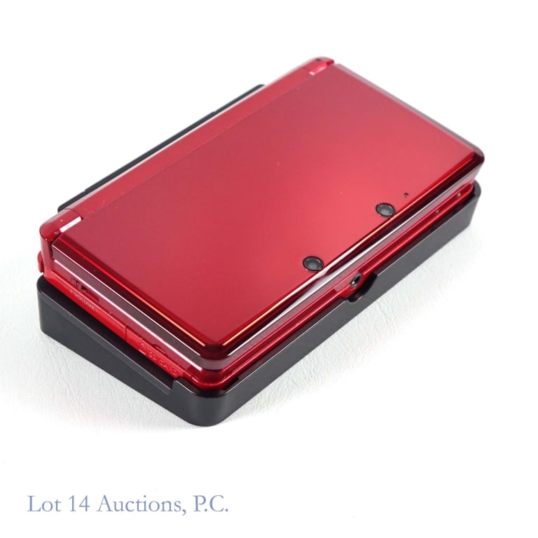 Nintendo 3DS Flame Red Console T+W - 6