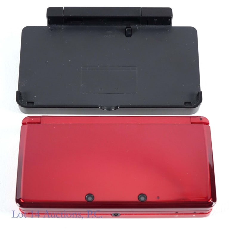 Nintendo 3DS Flame Red Console T+W - 7
