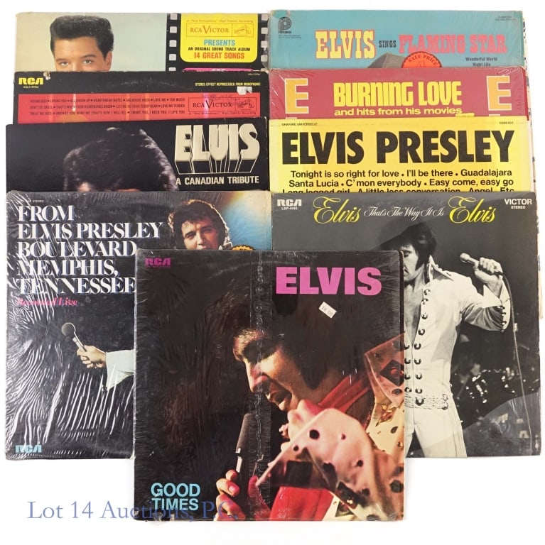 Elvis Presley 60s 70s 1st Pressing 12" Records (9) (1 of 7)