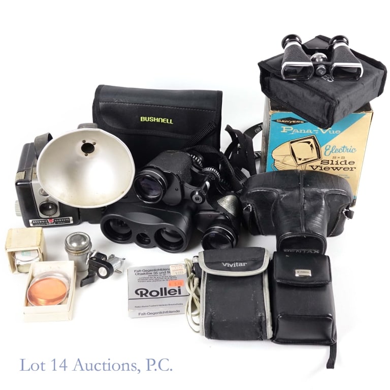 Vintage Cameras, Binoculars, Pana-Vue, More (1 of 11)