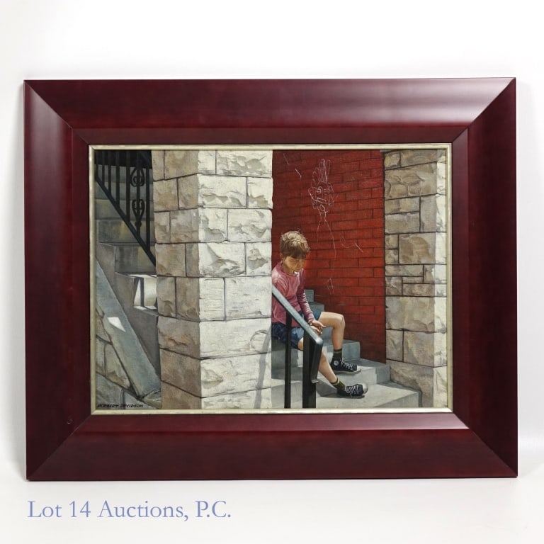 "Boy on Front Steps" by Herbert Davidson - 2