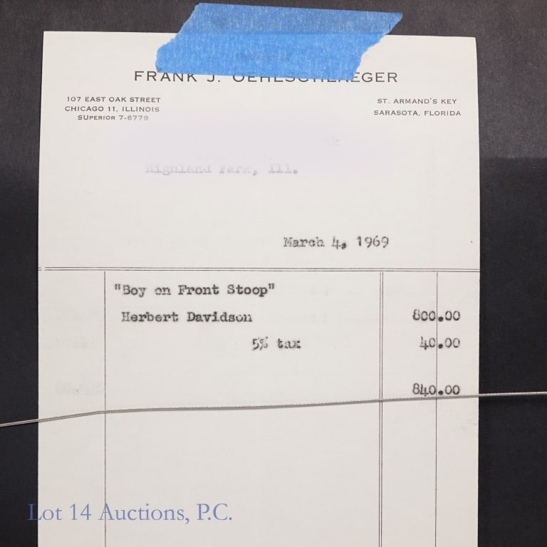 "Boy on Front Steps" by Herbert Davidson - 4