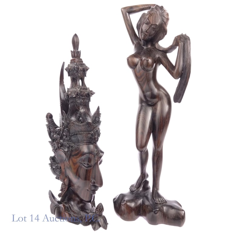 Balinese Wooden Carved Statues (2) (1 of 6)