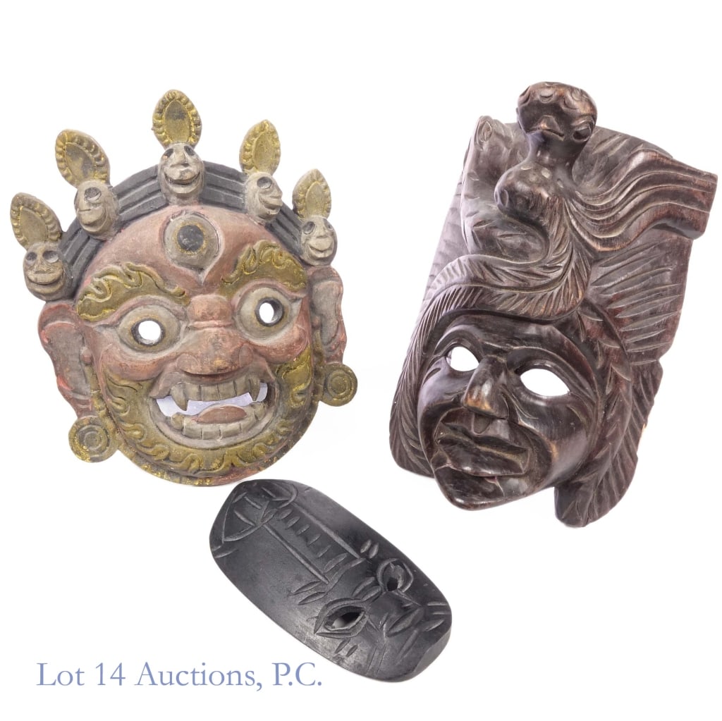 Worldwide Carved Wooden Masks (1 of 9)